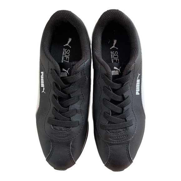 Puma black and white kids sneakers size US 3C - Picture 2 of 6